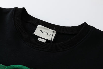 Gucci Embroided Logo Sweatshirt "Black"