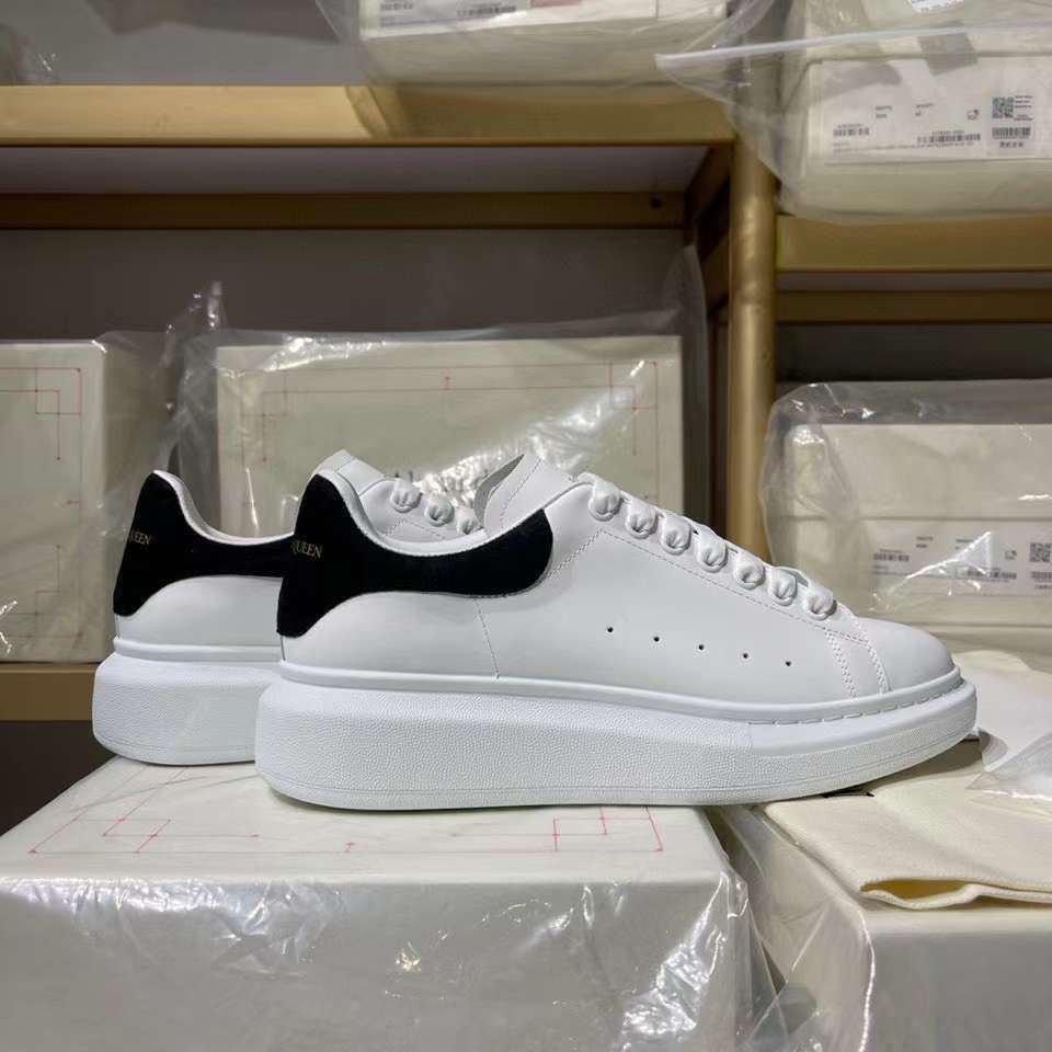 Alexander McQueen Oversized "White-Black Suede"