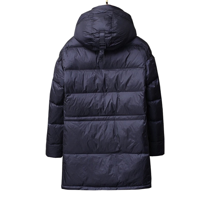 Burberry Lockwood Long Down Jacket "Navy Blue"