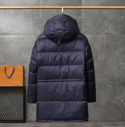 Burberry Lockwood Long Down Jacket "Navy Blue"