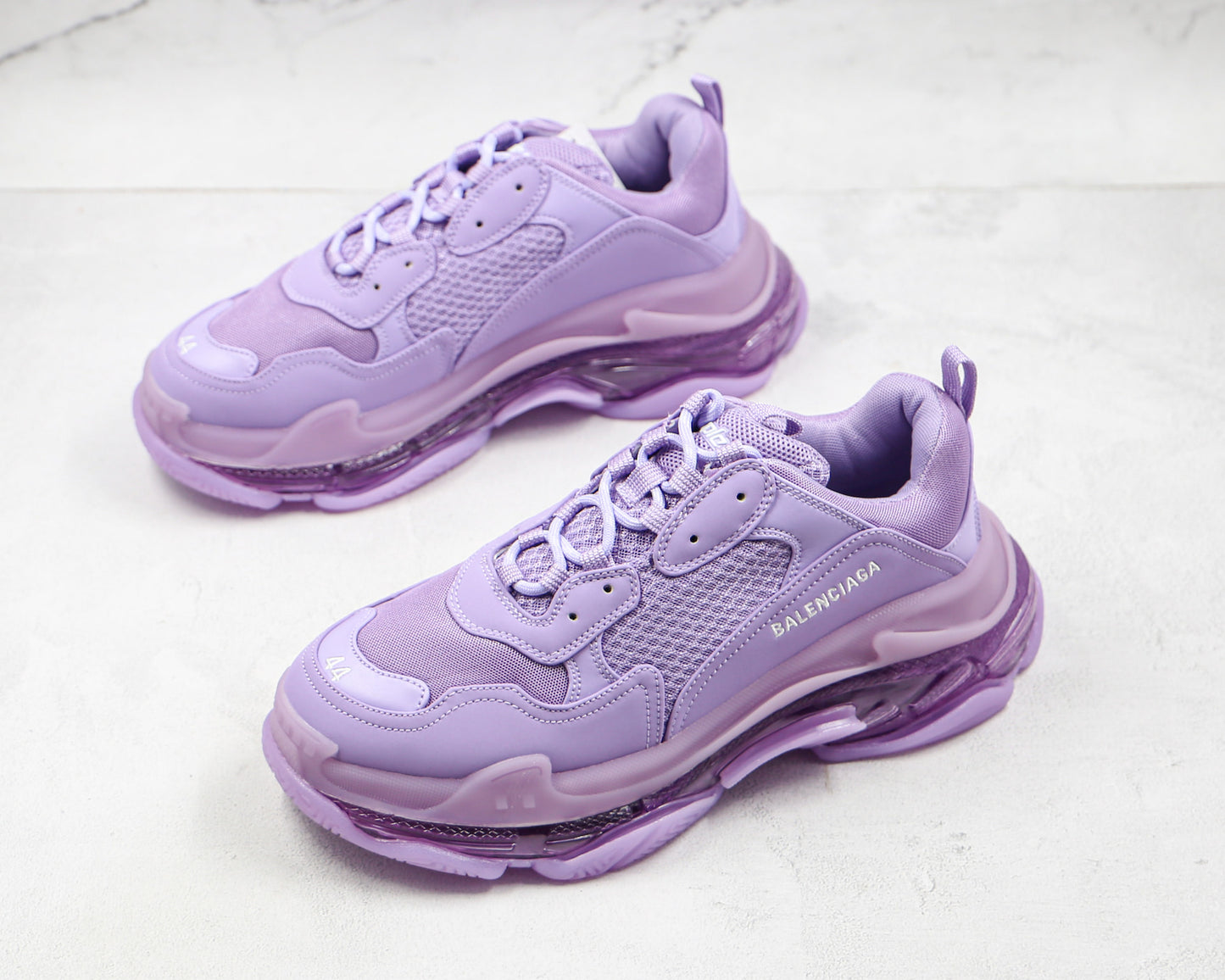 Balenciaga Triple S "Purple-Clear Sole"