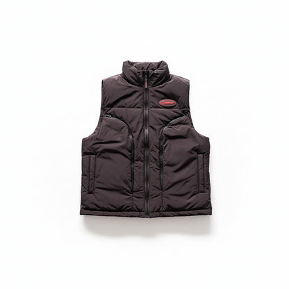 Trapstar Hyperdrive Down Vest "Black-Red"
