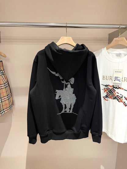 Burberry EKD Cotton Zip Hoodie "Black"