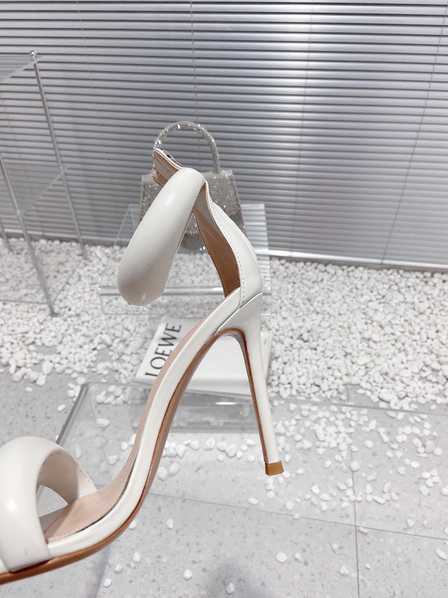 Gianvito Rossi Bijoux High Heels 100mm "White"