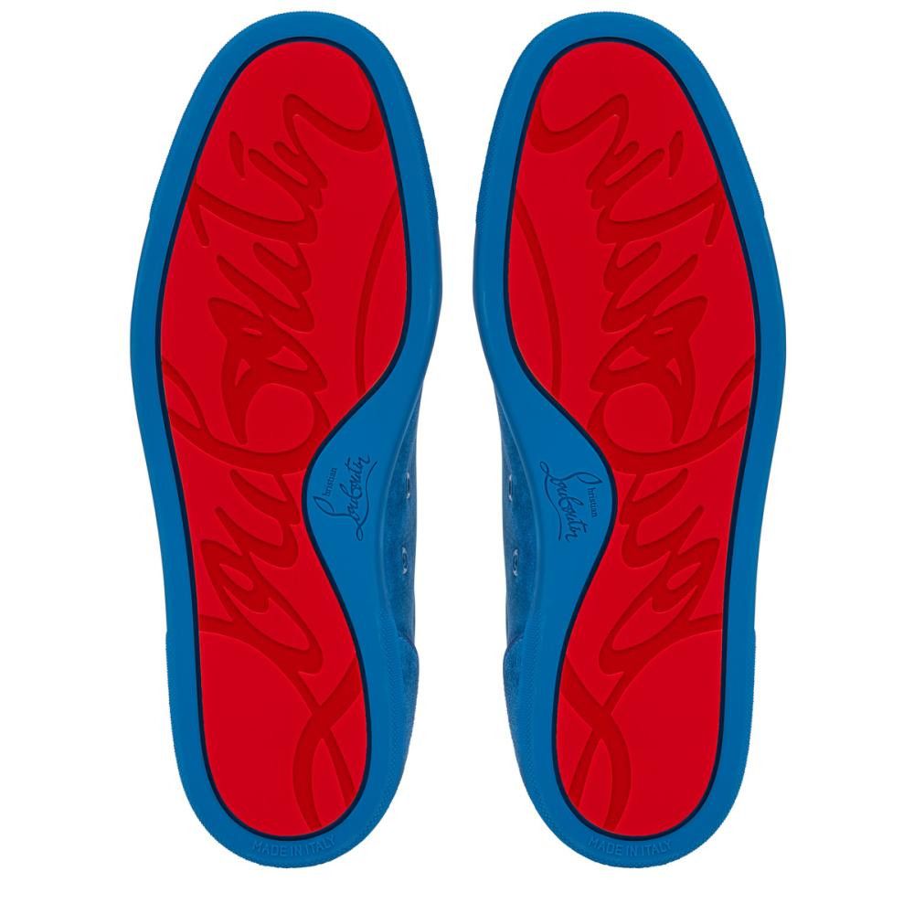 Christian Louboutin Louis Junior Spikes "Blue"