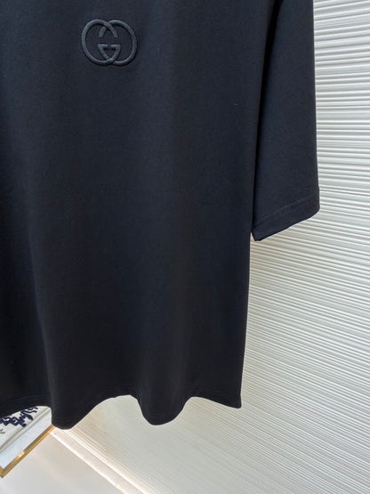 Gucci Cotton Jersey T-Shirt with Embroidery "Black"