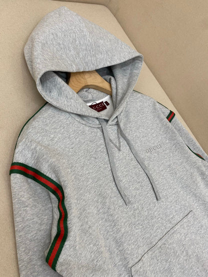 Gucci Cotton Jersey Hoodie "Grey"