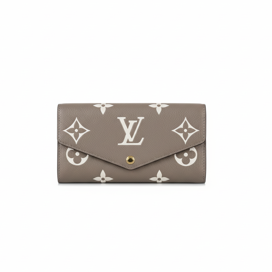 Louis Vuitton Sarah Wallet "Bicolour Monogram Empreinte Leather"