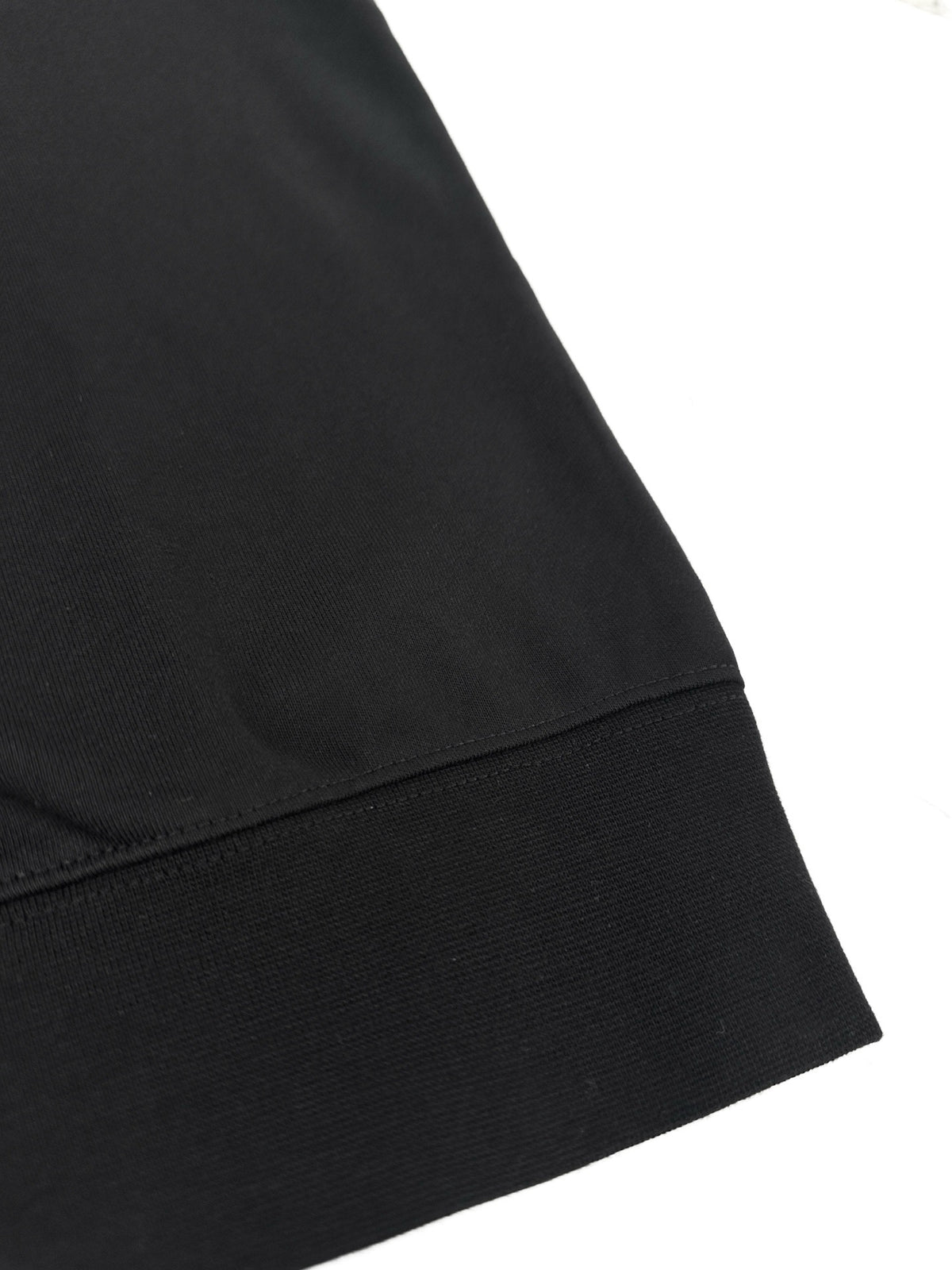 Gucci Cotton Hooded Sweatshirt with Muted Web "Black"