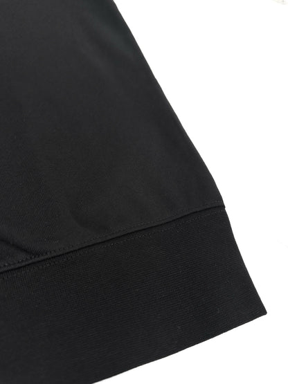 Gucci Cotton Hooded Sweatshirt with Muted Web "Black"