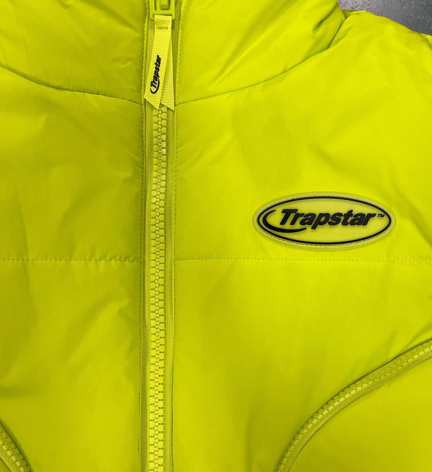 Trapstar Hyperdrive Down Vest "Lime-Black"