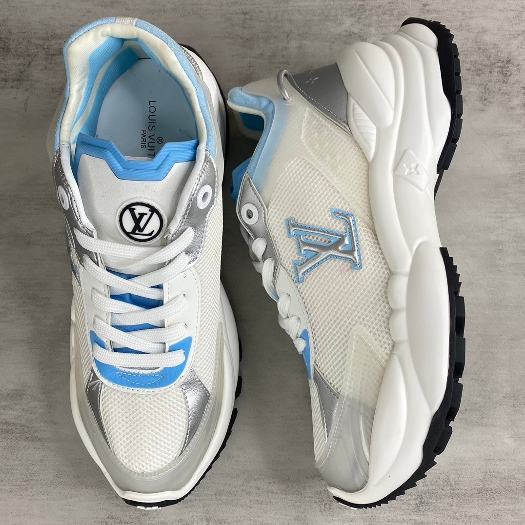 Louis Vuitton Run 55 "White-Silver-Blue"