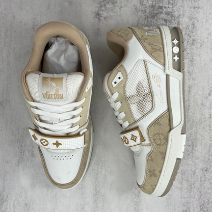 Louis Vuitton Trainers Velcro Strap "Beige"