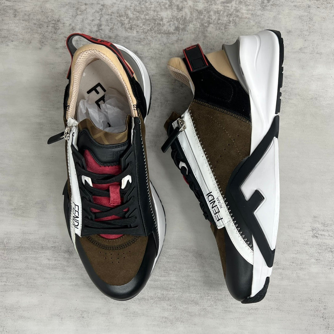 Fendi Flow "Black-White-Brown"