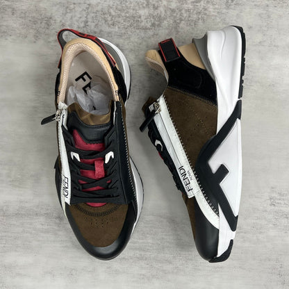 Fendi Flow "Black-White-Brown"