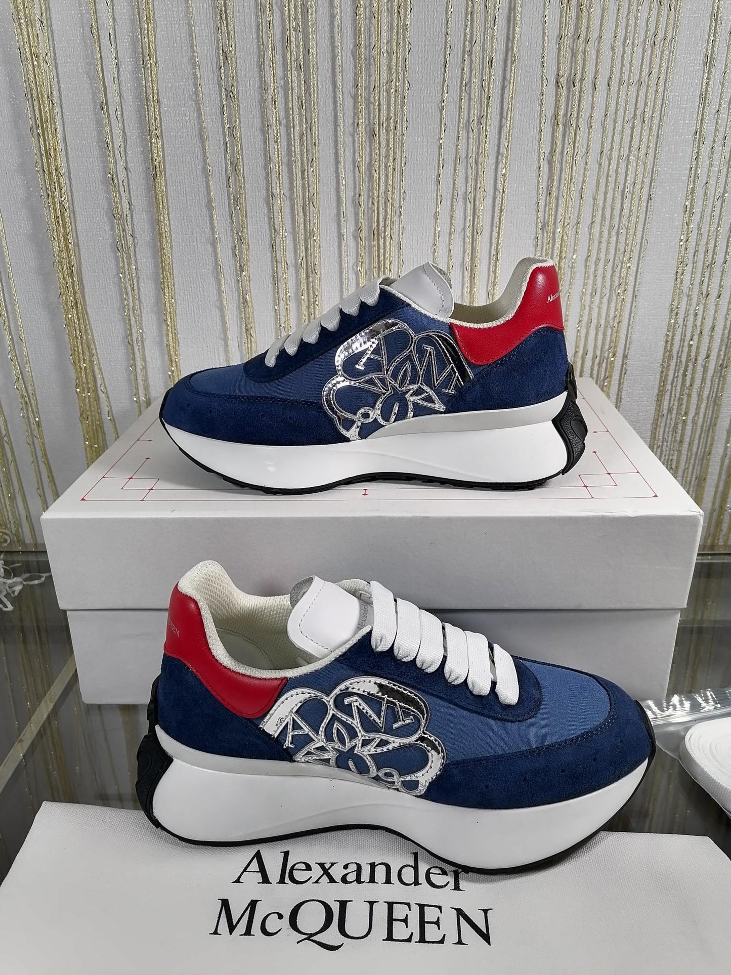 Alexander McQueen Sprint Runner "Blue-Silver"