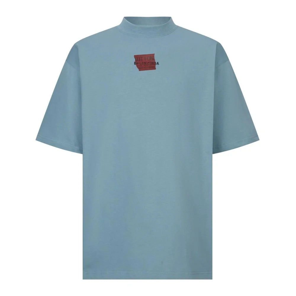 Balenciaga Taped Back T-Shirt "Blue"