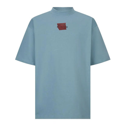 Balenciaga Taped Back T-Shirt "Blue"