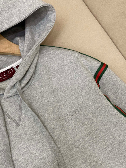 Gucci Cotton Jersey Hoodie "Grey"