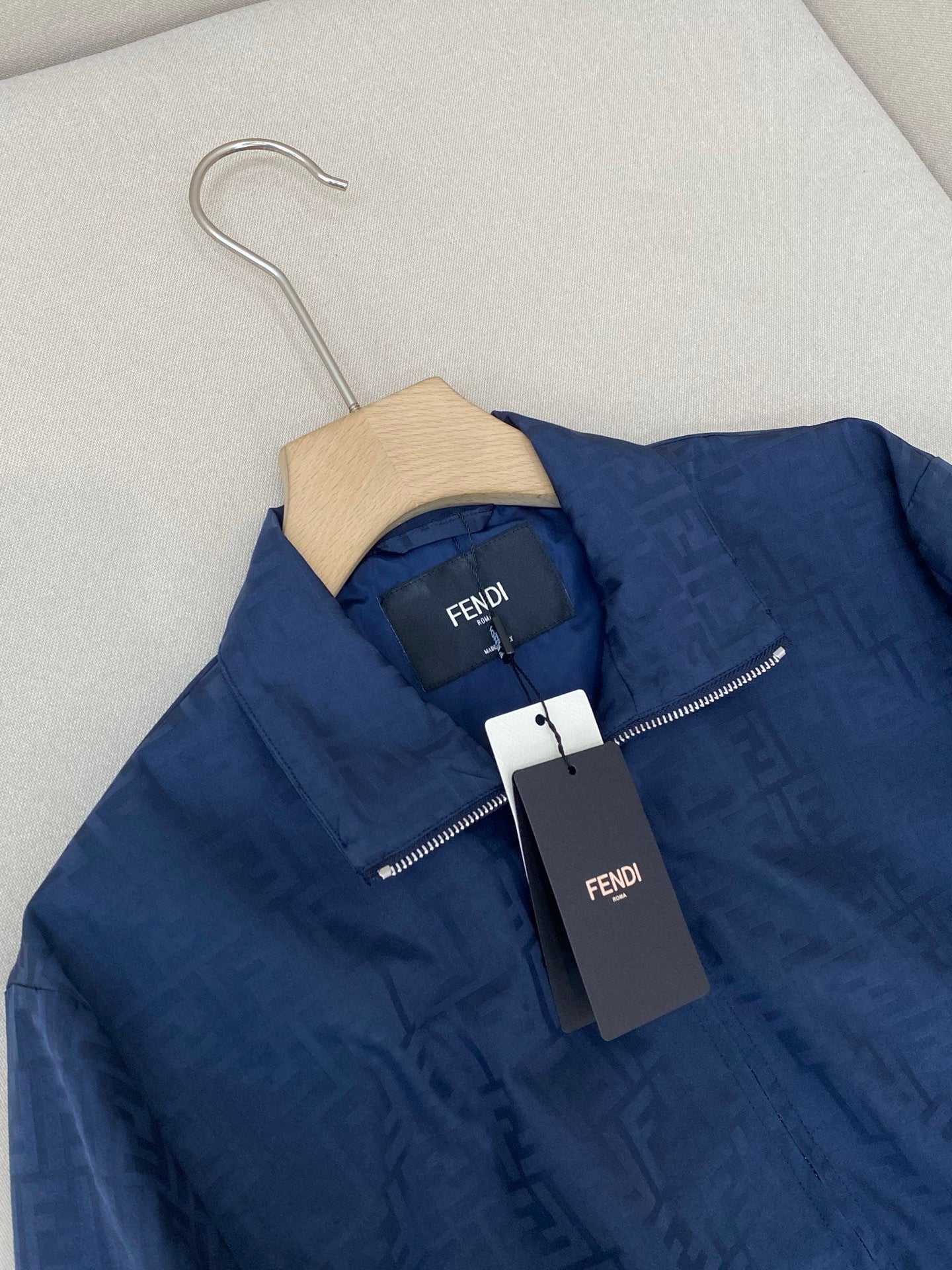Fendi FF Monogram Bomber Jacket "Blue"