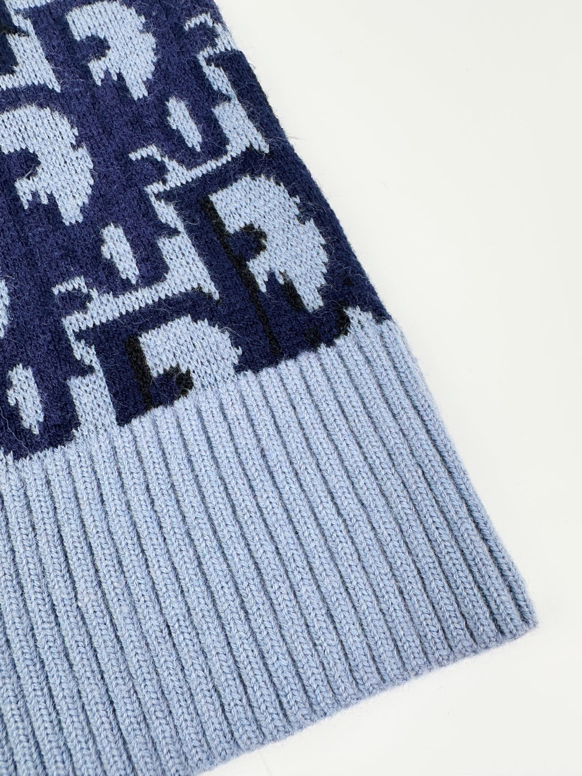 Dior Oblique Sweater "Blue Wool Jacquard"