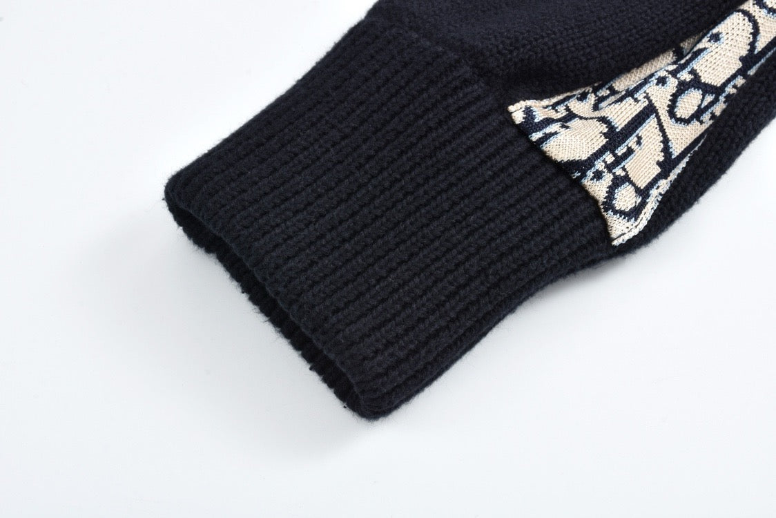 Dior Sweater with Dior Oblique Inserts "Black"