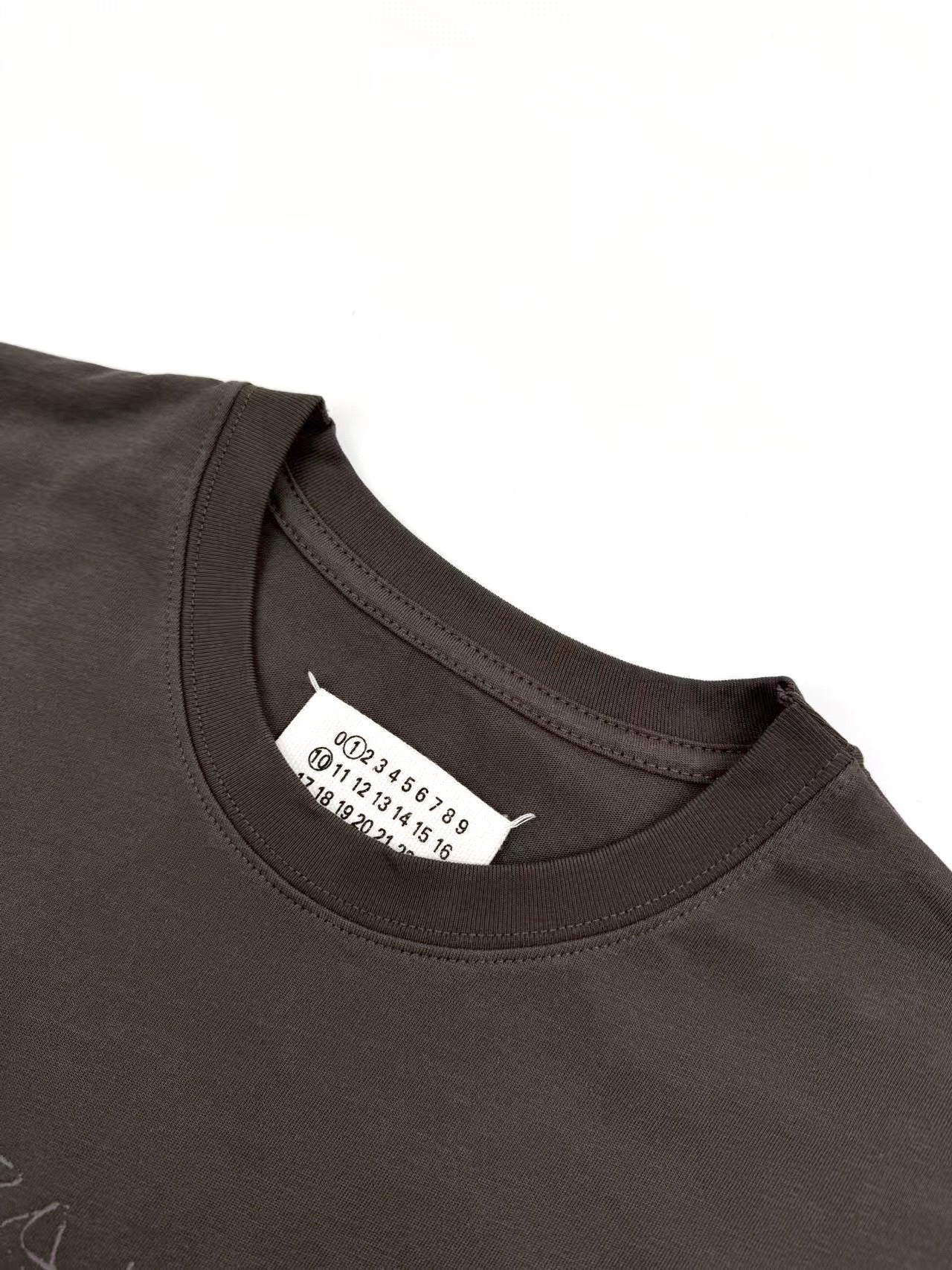 Maison Margiela Numerical Printed T-Shirt "Brown"
