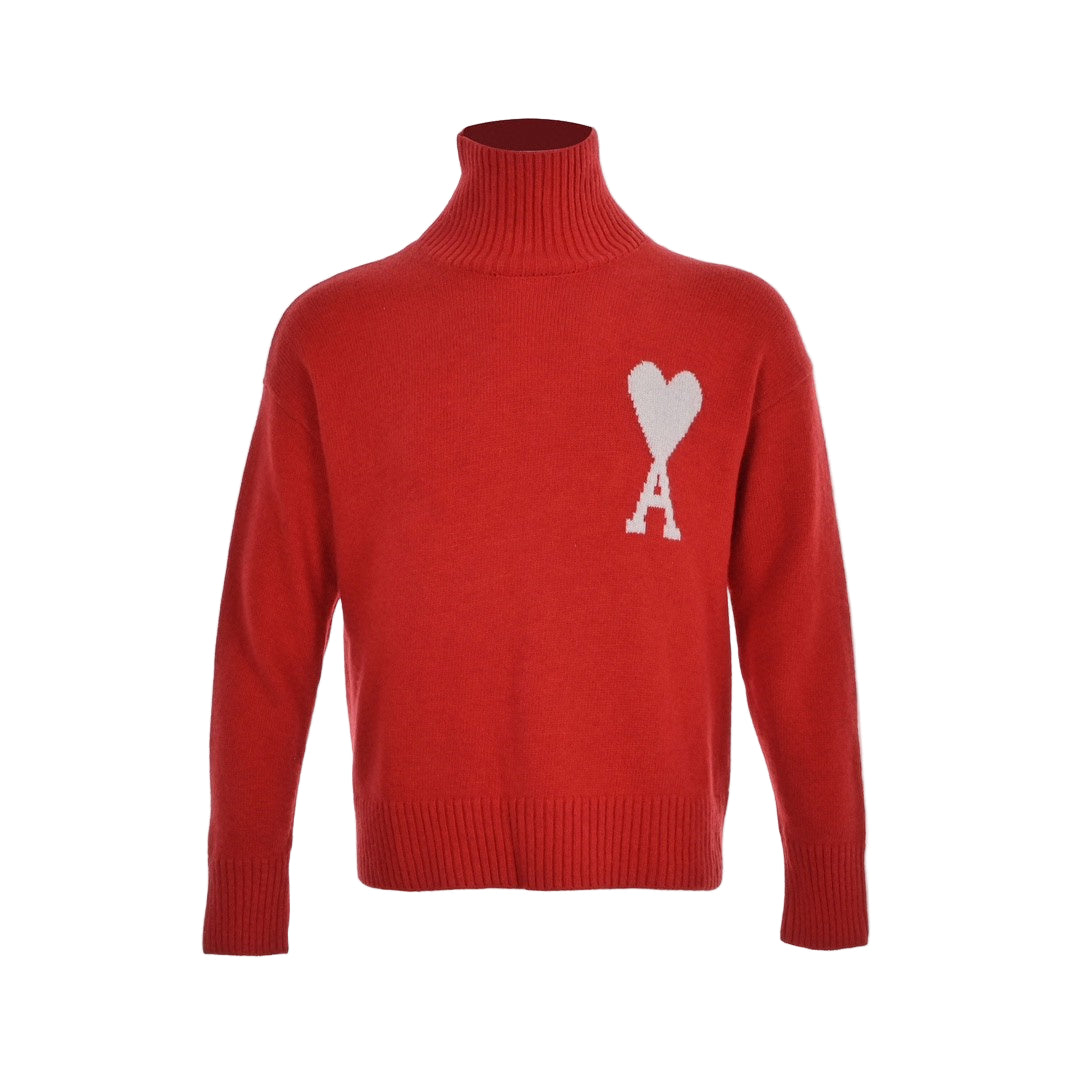 Ami Paris Ami De Coeur Sweater "Red"