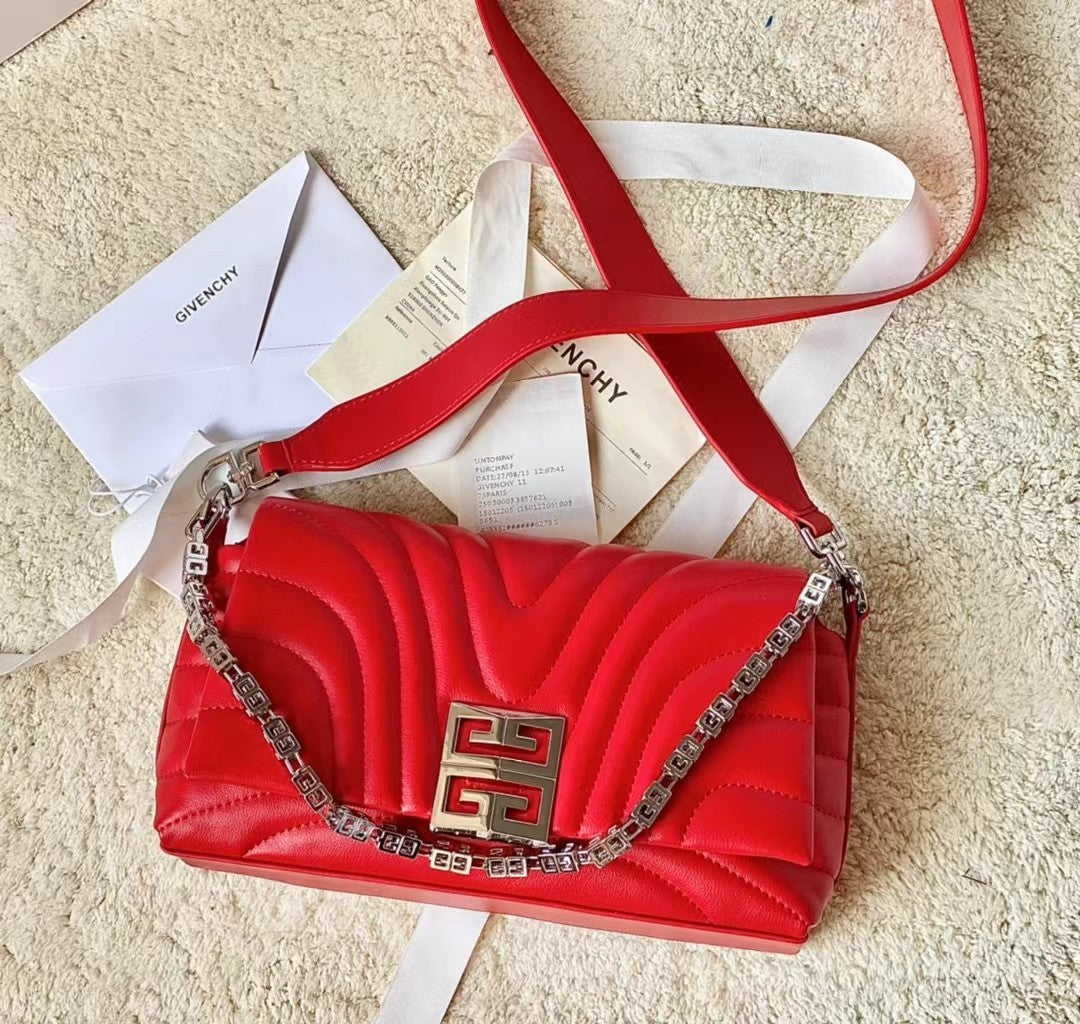 Givenchy Quilted Leather 4G Chain Shoulder Bag