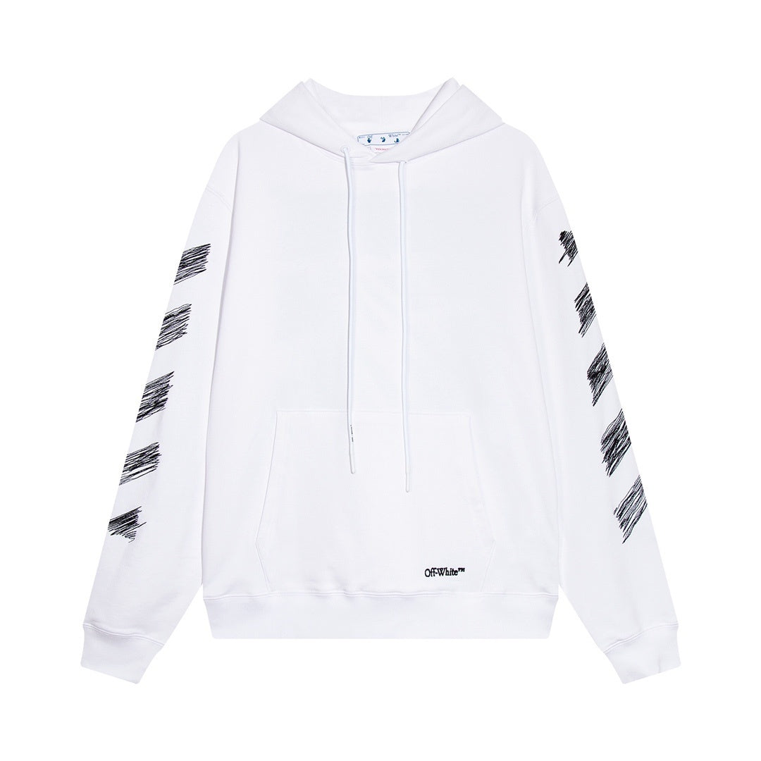 Off-White Scribble Diag Boxy Hoodie "White"