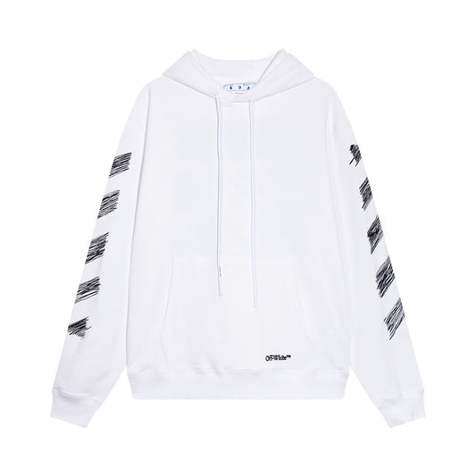 Off-White Scribble Diag Boxy Hoodie "White"
