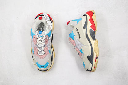 Balenciaga Triple S "White-Blue-Red"