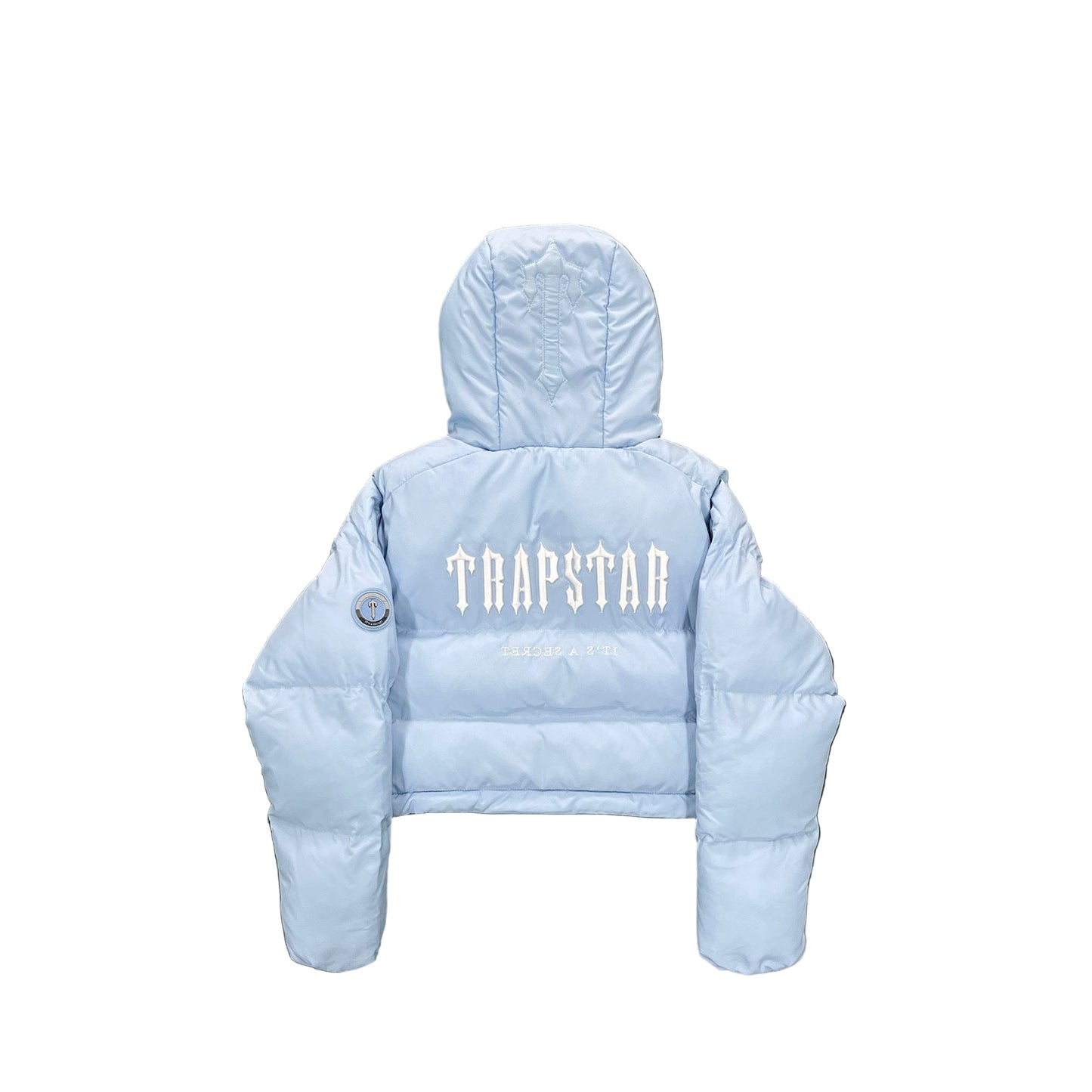 Trapstar Short Decoded 2.0 Down Jacket "Ice Blue"