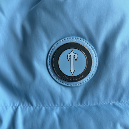 Trapstar Short Irongate Down Jacket "Blue"