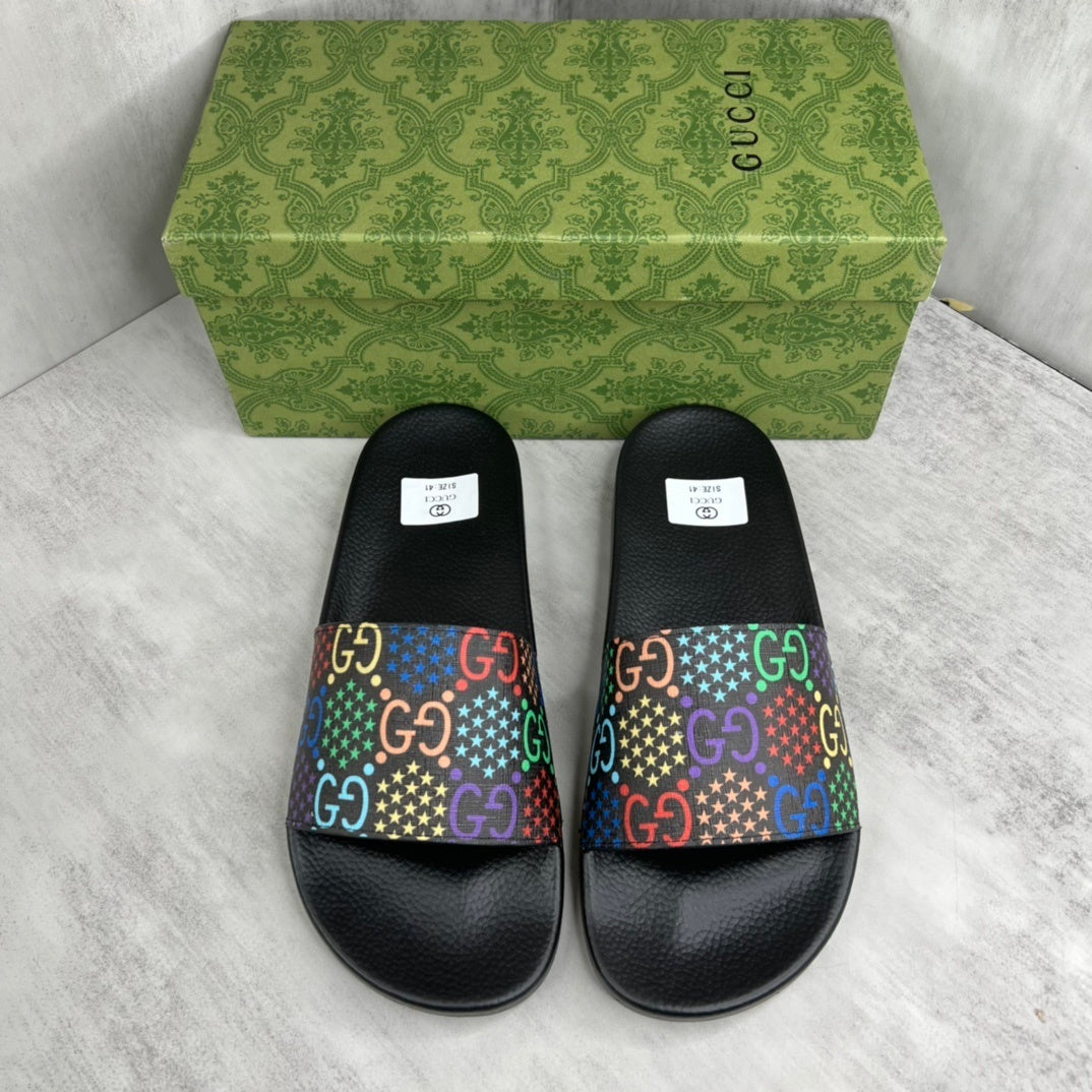 Gucci Psychedelic Slides "Black"