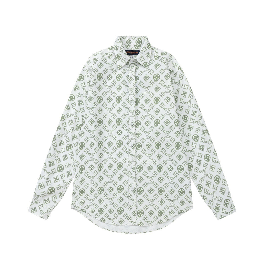 Louis Vuitton Shirt "White-Green"