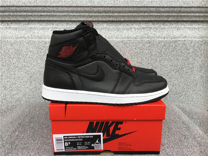 Air Jordan 1 Retro High OG "Black Satin-Gym Red"