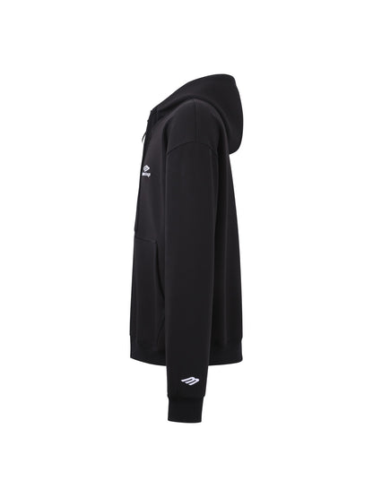 Balenciaga 3B Sports Icon Zip-up Hoodie "Black"