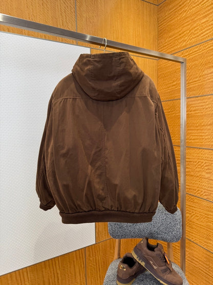 Miu Miu Denim Bomber Jacket "Brown"