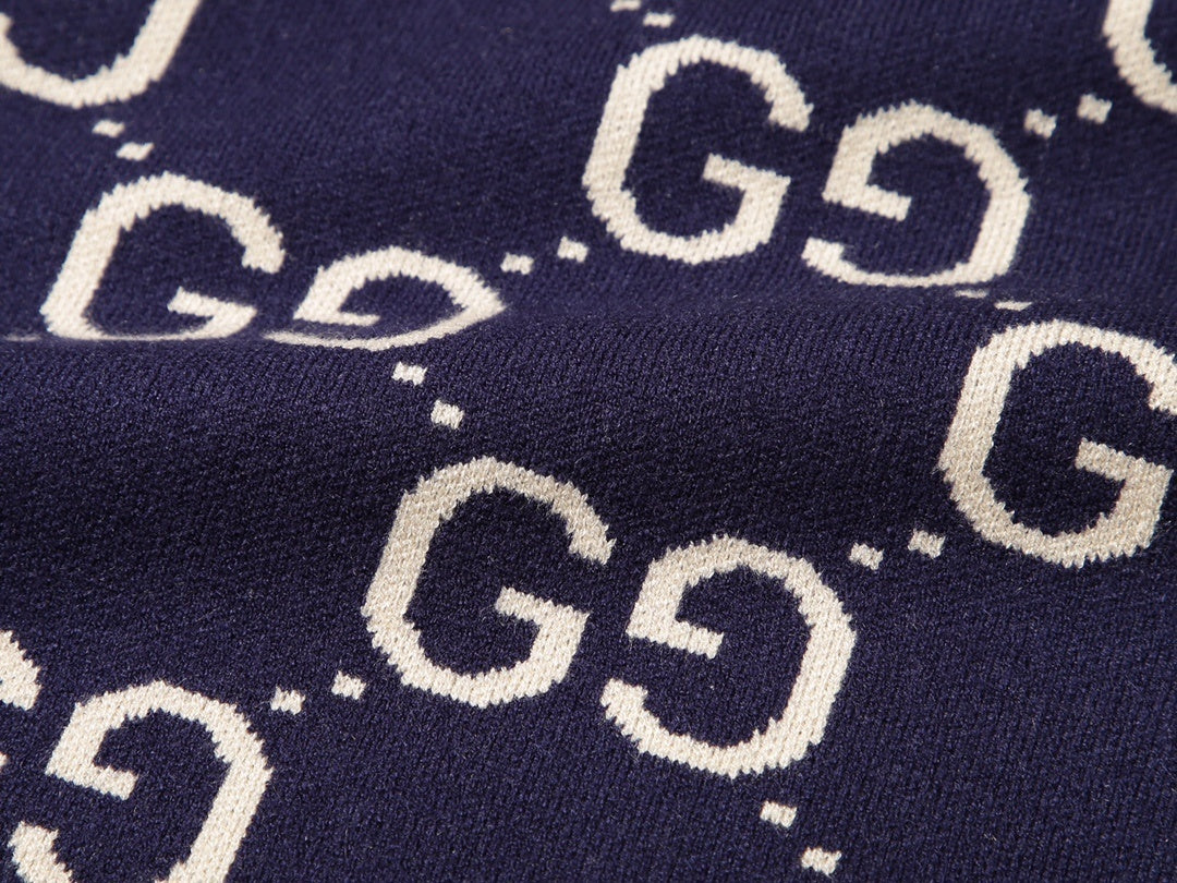 Gucci Sweater "Navy Blue-Beige"