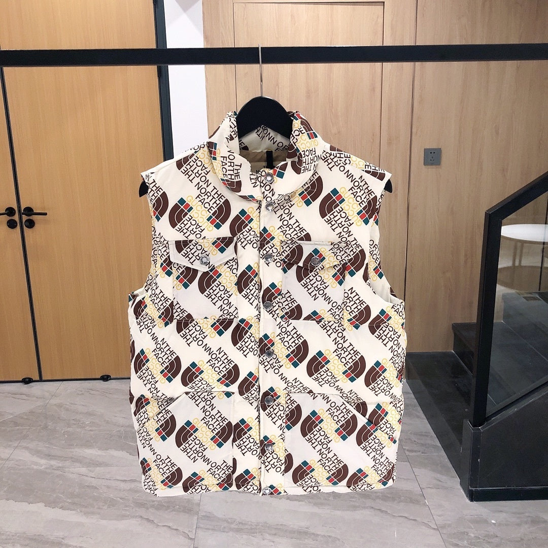 Gucci x The North Face Down Vest "Ivory-Brown"