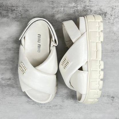 Miu Miu Sandals "White"