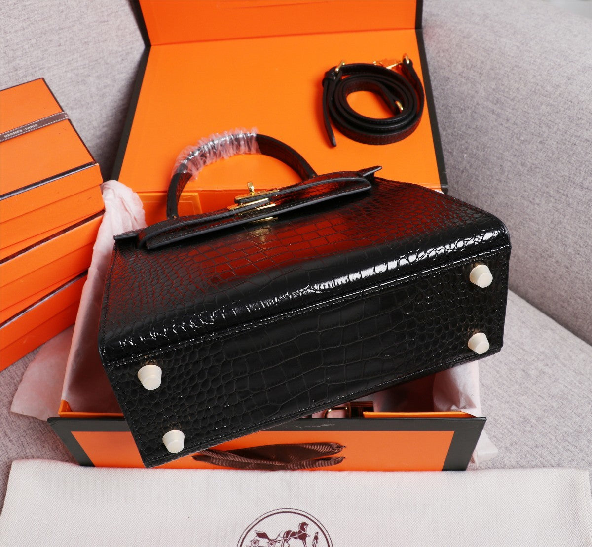 Hermès Aligator Leather Mini Kelly 25