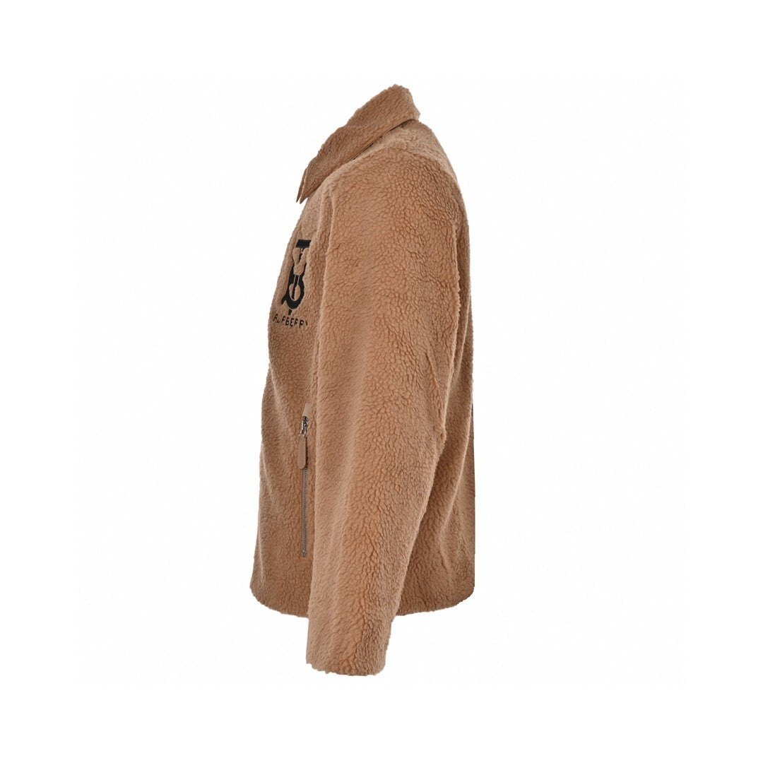 Burberry Rabbit Fleece Jacket "Brown"