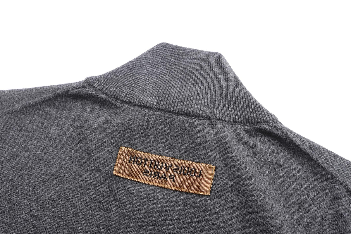 Louis Vuitton LVSE Inside-Out Zipped Through Cashmere Cardigan "Grey"
