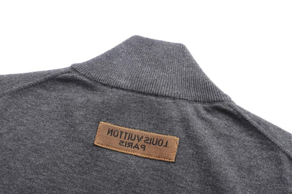 Louis Vuitton LVSE Inside-Out Zipped Through Cashmere Cardigan "Grey"