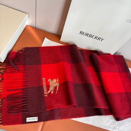 Burberry Cashmere Scarf "Red"
