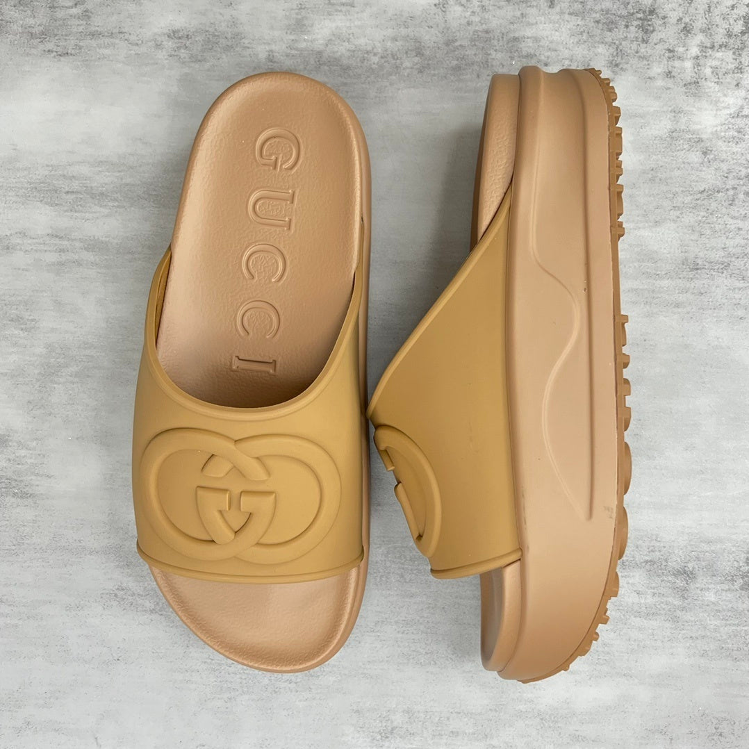 Gucci Slides "Camel Brown"