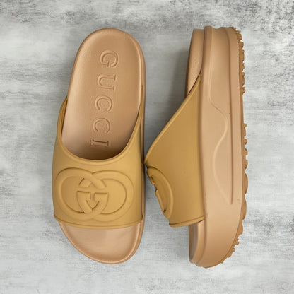 Gucci Slides "Camel Brown"