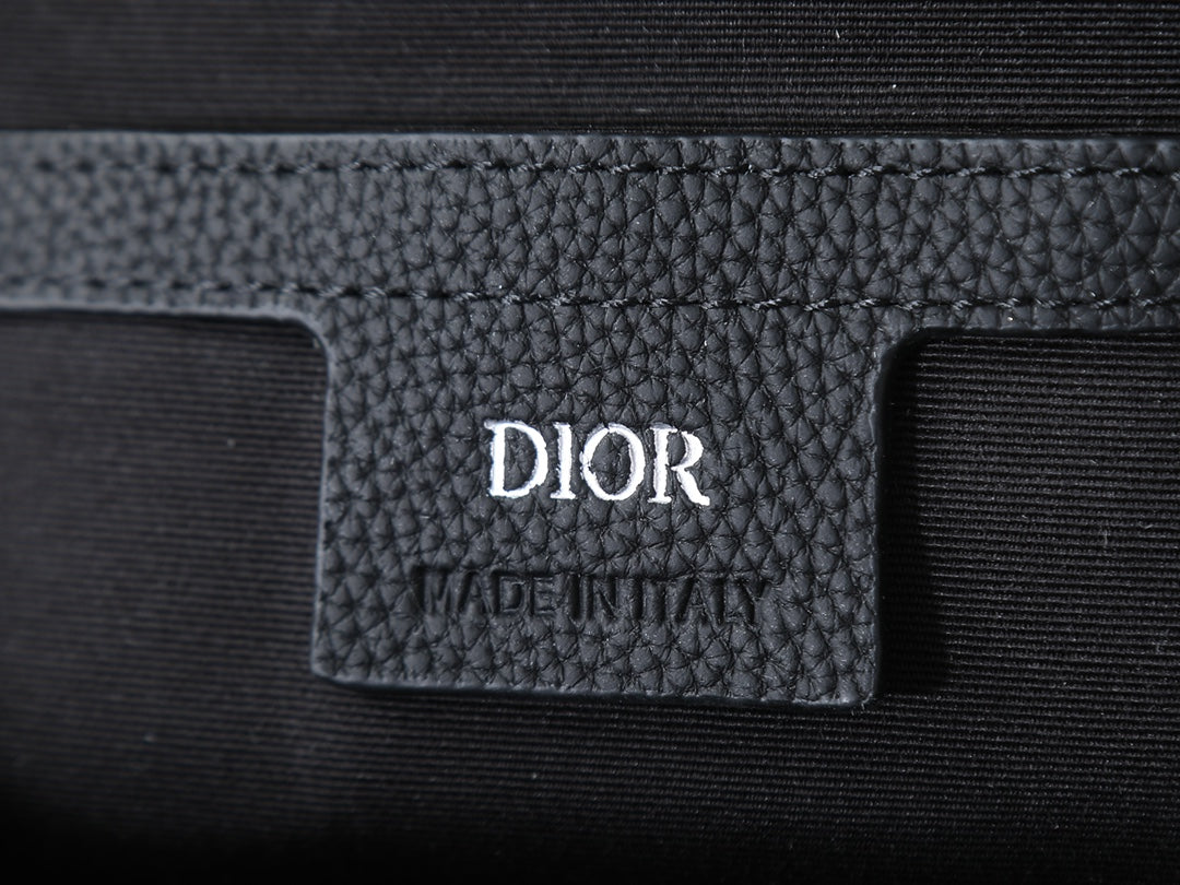 Dior Rider Sling Bag "Black Dior Gravity Grained Leather and Black Grained Calfskin"
